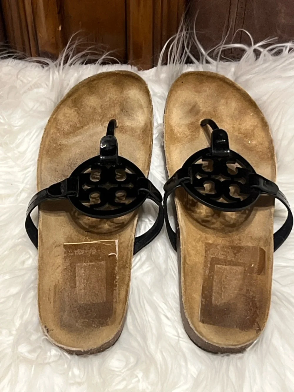 Tory Burch patent thong